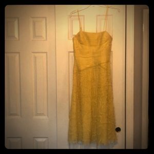 BCBGMaxAzria yellow dress (worn once)